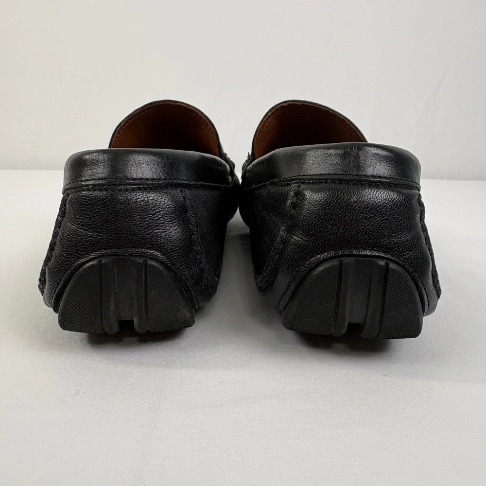 Section‎ X Mens Black Leather Bit Driving Moc Loafers Size 10 M